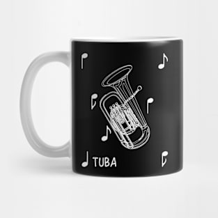 Musical Notes Tuba Mug